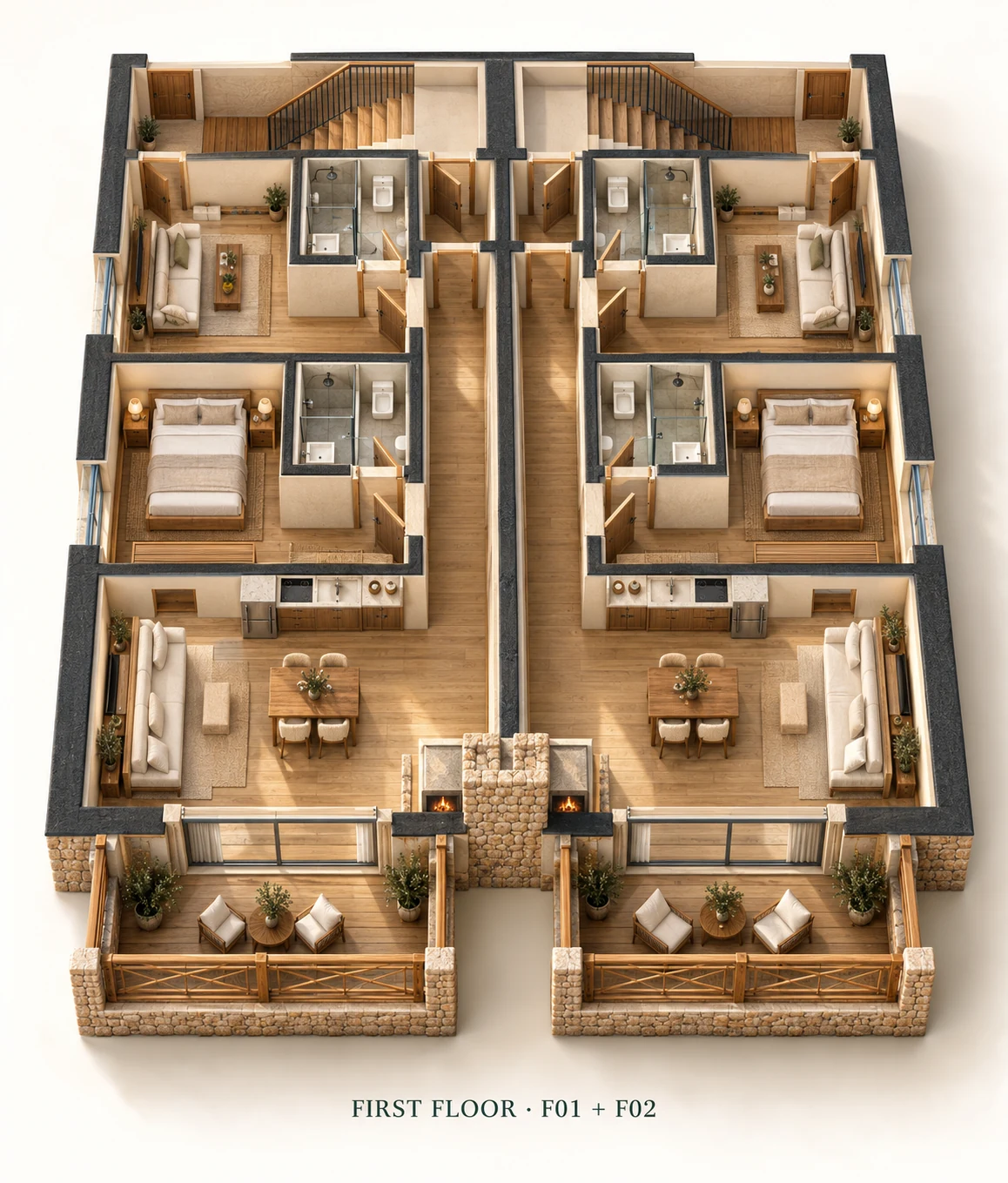 Warmth, inside and out concept visualization